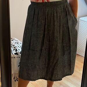 Eileen Fisher chambray skirt size PM